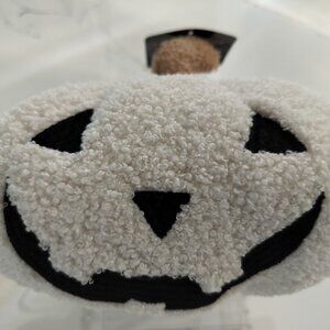 Faux Sherpa Pumpkin Pillow - Cream